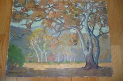 Vintage California Landscape Painting by Harvey B. Coleman Oil Impressionist