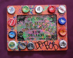 BE NICE OR LEAVE Classic New Orleans Louisiana OUIJA Board Sign Folk Art DR. BOB