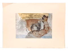 LISTED ARGENTINE LEONOR FINI PENCIL SIGNED AQUATINT ENGRAVING „PETIT ENFANT“