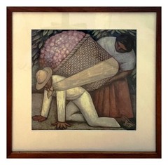 DIEGO RIVERA THE FLOWER SELLER 16X17″ WITH FRAME PRINT NOT OIL PAINTING ART GIFT