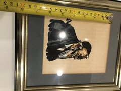 vintage judaica Stolz painting framed signed