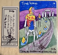 MTG ARTIST Time Walk Sketch Drawing Blank Card Amy Weber
