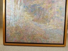 William Tacke Original Oil Painting #7092 Autumn Path 18″ X 12″ Framed Pastels