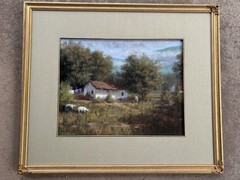 Roger Williams Pastel Signed Lower Left New Mexican Landscape Excellent