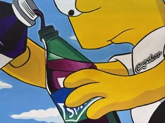 Custom Bart Simpsons Canvas. Hand Painted Art 20×16” CV JD