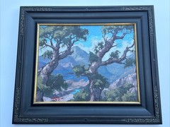 MATTHEW REYNOLDS PAINTING CALIFORNIA IMPRESSIONIST LANDSCAPE FAMOUS LISTED 20″
