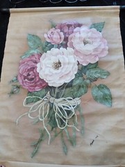 EXQUISITE Artist Signed Morris 1998 Floral Tapestry 18″x25″ Oil Painting