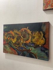 Vincent van Gogh Signed Oil Painting on Canvas 16×24 in Post-Impressionism.