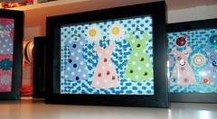 Daisies With Dresses 6×8 Inches Framed Original Art Piece HANDMADE