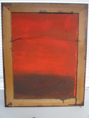 1960s Mid-Century Vanguard Studios Drip Art Ship Painting (24″ X 30″ FRAMED)