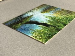 Original Oil Painting Weeping Willow Landscape, Peacefulness River Nature Art