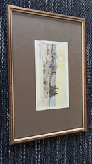 German artist Heck. Watercolor. Original 1990-2000