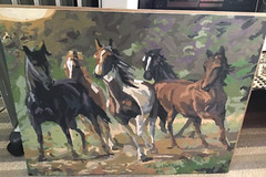 Original Art Oil Acrylic Painting~Wild Horses~abstract painting~Paint X Numbers?