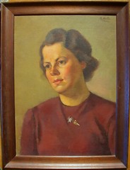 Anton Hula (Wien 1896-1946 ebd.) Damenporträt 1943.