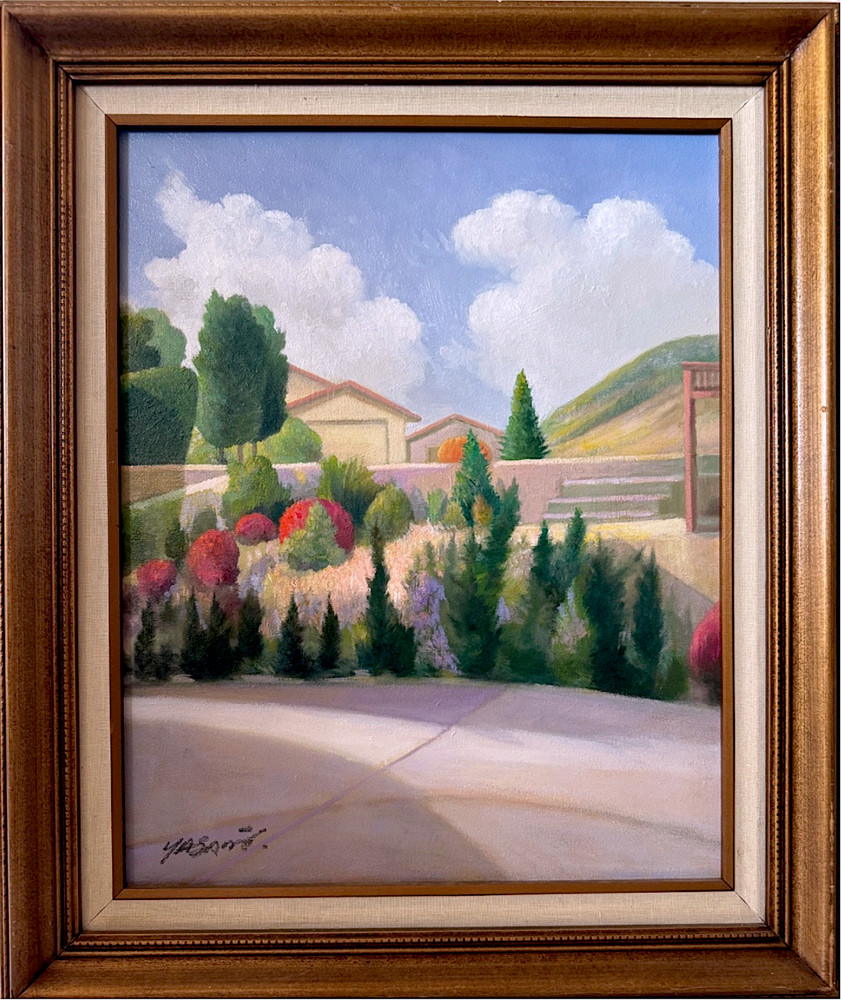 „In thought of Piero della Francesca“ Original Signed YASAMI oil painting 28″x24