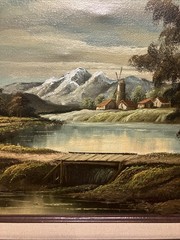 Nash Oil On Canvas Landscape Painting Framed 19″ X 24″