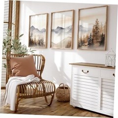 16×24 Inch Unframed Neutral Mountain Wall Art Prints