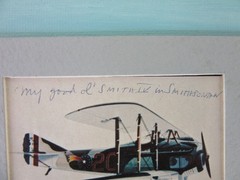 Raymond Waddey Painting WW1 SPAD XIII Smith IV, Arthur Raymond Brooks, 18″x24″