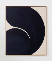 Caroline Walls Original Painting „And It Makes Me“ (2017) 35 x 30” Framed in Oak