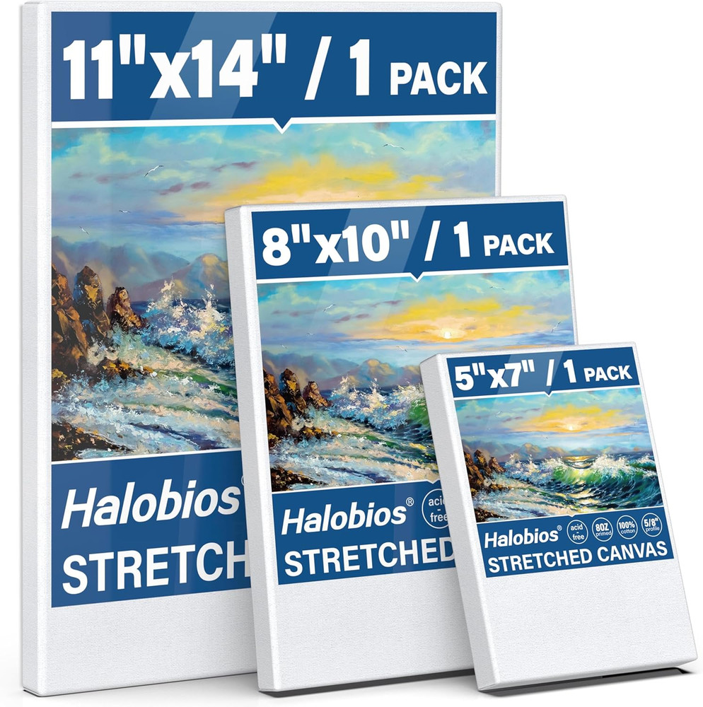 Stretched Canvases Painting Canvas for Acrylics,Oils & Other Painting Media