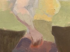 Contemporary Figurative Woman Original Oil Painting Canvas 32×34 by Aldo Cherres