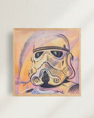 OSKI Stormtrooper Portrait 12×12 Canvas Fan Art Original Collectible Painting