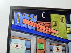 John L Lear „A Priest, A Rabbi And A Minister…..“ Watercolor Artwork – Framed