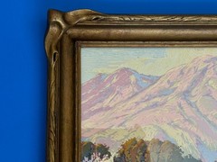 F Crayson Sayre 1922 California Landscape Serigraph Signed.