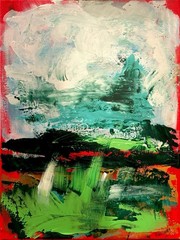 UNFRAMED Abstract on Сanvas wall-art signed Light Breaks 12×16 Brand New
