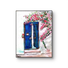 Through The Door Figurative Abstract Expressionist Art Painting