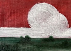 ACEO Original Oil Painting Landscape ATC Art Card Nature Abstract by Emmer Plaxe