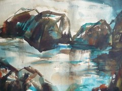 TOBY SARICH, IMPRESSIONIST COAST COASTAL SEASCAPE IMPRESSIONISM MODERN CALIF CA