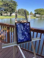 Abstract Artwork Handmade The Power of Imagination 12 x 16 in New without Frame