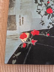 Unsigned Acrylic Abstract Dark Romantic Painting 10×8 Read Description
