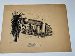 AGNES DUNHAM COLLECTION HOLDEN SILENT FILM STAR HISTORIC LANDSCAPE 1930 DRAWINGS