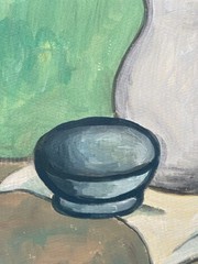 Original Painting Italy Jug Still Life Carlo Carra Pot Vase Italian Art D56