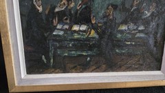 Original Oil BORIS BORVINE FRENKEL POLISH JEWISH FRENCH 1930-1970 Era, Signed