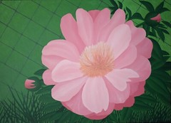 „PEONY“, Acrylic Paint on Canvas , 16″ x 22″, 2019, Paeony, Paeonia, Paeoniaceae