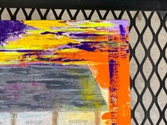 Tailgate Party, Man Cave Art (Original Acrylic Painting on Wood)