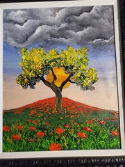 David Najar Original Oil Painting on Canvas (Spring Vibrance) Signed/Framed