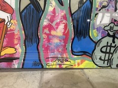 JOZZA “EXTRA BATMAN” ORIGINAL MIXED MEDIA ON STRETCHED CANVAS 48X60