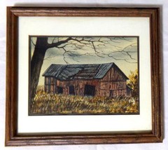 Daryl B. Anderson Andersen Original Barn Watercolor 1979