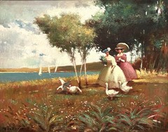 Joan Giralt Lerin (Spain/USA), VTG Mid-20th C O/C „Ladies On Promenade“, Signed!