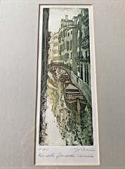 Ugo Baracco Original Etchings Aquatint Signed by Artist – Matted & Framed