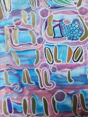 „Untitled“- Original Abstract Watercolor Painting With Acrylic And Ink Details
