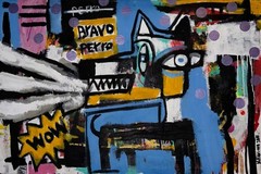 Fernando Villanueva, „Perro Bravo“ Original Painting, 24″x36″ 2014