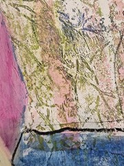 24×18 Original Painting OOAK Abstract Woman Figure Portrait Figurative Art