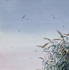 Original Painting in Watercolor „Calmness” 16″x 12“ NOT A PRINT