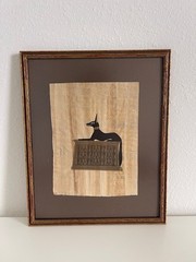 Vintage Egyptian Art Hand Painted Egypt Decor Made in Egyptian 35x29cm