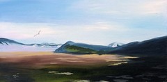 Art, Painting, „Through The Mountains 2″ – giclee on canvas 8″x16“ Yelena Berzon